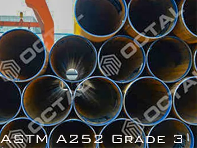 ASTM A252 Grade 3 Pipe PileASTM A252 Grade 3 Nsuo afiri a Wɔaboaboa Ano